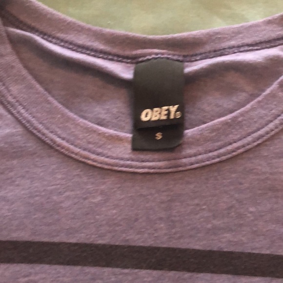 Obey Shirt - blue, size Small - Picture 3 of 6